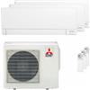 Mitsubishi Electric Condizionatore Mitsubishi Electric Serie AY trial split 9000+12000+12000 BTU inverter A++ wifi unità esterna 5.4 kW MXZ-3F54VF3-E2/MSZ-AY25VGKP-E6_1/M