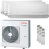 Toshiba Condizionatore Toshiba Seiya Smart trial split 9000+12000+12000 BTU inverter A+++ wifi unità esterna 7 kW