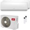 TCL Condizionatore TCL Elite F2 dual split 9000+9000 BTU inverter A++ wifi unità esterna 4.1 kW