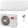 TCL Condizionatore TCL BreezeIN P5 dual split 9000+18000 BTU inverter A++ wifi unità esterna 5.1 kW MT1821/SN09P5S0_1/SN18P5S2_1