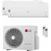 LG Condizionatore LG DUALCOOL Libero Smart dual split 9000+24000 BTU inverter A+++ wifi unità esterna 6.15 kW MU3R21.U23/S09EC.NSJS_1/S24EC.NSKS_1