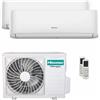 Hisense Condizionatore Hisense Hi-Comfort 2025 dual split 12000+12000 BTU inverter A++ wifi unità esterna 6.3 kW