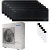 Samsung Condizionatore Samsung Windfree Black penta split 7000+7000+7000+7000+7000 BTU inverter A++ wifi unità esterna 10 kW AJ100TXJ5KG/EU/AR70F07C1ABNEU_5