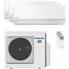 Panasonic Condizionatore Panasonic Serie TZ trial split 7000+9000+9000 BTU inverter A+++ wifi unità esterna 5.2 kW CU-3Z52TBE/CS-TZ20ZKEW_1/CS-TZ25ZKEW_2