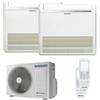 Samsung Condizionatore Samsung console dual split 9000+12000 BTU inverter A+++ unità esterna 4,0 kW AJ040TXJ2KG/EU-AJ026TNJDKG/EU-2-9AA8AC