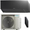 Daikin Condizionatore Daikin Emura 3 penta split 7000+9000+9000+9000+15000 BTU inverter A+ wifi unità esterna 7.8 kW Nero 5MXM90A/FTXJ20AB_1/FTXJ25AB_3/FTXJ4