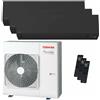 Toshiba Condizionatore Toshiba SHORAI Edge Black trial split 9000+9000+12000 BTU inverter A+++ wifi unità esterna 7 kW