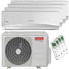 Ariston Condizionatore Ariston PRIOS R32 quadri split 9000+12000+12000+18000 BTU inverter A++ unità esterna 10,6 kW 3381262-3381254-4-CE888D