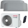 Toshiba Condizionatore Toshiba Haori dual split 9000+12000 BTU inverter A++ wifi unità esterna 5,2 kW RAS-2M18G3AVG-E-RAS-B10N4KVRG-E-2-333BAF