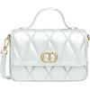 TWINSET Borsa a spalla trapuntata argento Twinset