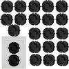 Meloplam Presa di sicurezza - Sicurezza bambini - Copertura presa - 10 o 20 pezzi - Made in EU (nero x 20)