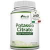 Nu U Nutrition Potassio 1550 mg & Vitamina C - 240 Compresse Vegane - 4 Mesi di Scorta - Citrato di Potassio ad Alta Potenza - Prodotto in Europa - Nu U Nutrition