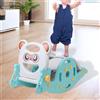 Giocattolo a dondolo 3 in 1 per bambini con scivolo e canestro da basket, set da