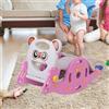 Giocattolo a dondolo 3 in 1 per bambini con scivolo e canestro da basket, set da