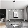 Lampadario a sospensione MEGARA 8 Nero 8xGX53