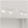 Lampada da soffitto in acciaio FRAGMENT 4 da interno 4xGX53