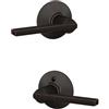 Schlage f10-lat Latitude reversibile Passage Door Leverset con un nuovo Contem, F10 LAT 716