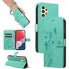 SRISHP Cover per Samsung Galaxy A04s / Galaxy A13 5G / Galaxy A13 4G, Magnetica Cover a Libro con Slot per Schede, Custodia in PU Pelle Portafoglio per Galaxy A04s / Galaxy A13 5G / 4G, Verde