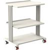 Doctorpoint Carrello Smart - 2 Ripiani 60x42cm + Base - Dimensioni 68,2x50xh.78cm