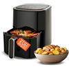 Wintem - Friggitrice ad Aria Digitale da 4L con Display Touch e 10 Programmi per Cottura Sana e Croccante, Ideale per Cucinare Senza Olio con Timer Regolabile e Vassoio Estraibile