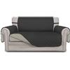 Easy-Going Copridivano reversibile, impermeabile, con cinghie elastiche, per animali domestici, bambini, cani e gatti (Loveseat, grigio scuro/beige)