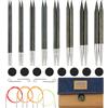 KnitPro - Set di aghi intercambiabili KnitPro Wood Indigo - 1 set