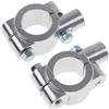 HDBUBALUS Staffa per Specchietto Da Manubrio Cromata per Moto Adatta per Manubrio Da 7/8 Specchietti Da 22 Mm Staffe di Montaggio con Morsetto Da 8 Mm 1 Paio