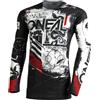 O'Neal M003-203 Maglia Mayhem Scarz V.22, Nero/Bianco/Rosso, M