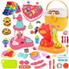 PATEMZON Pasta Modellabile, Set di Plastilina Strumenti per Bambini, 86 Pezzi con 24 Lattine di Plastilina, Macchina per Gelato Gnocchi in Pasta, Giochi Bambini Regalo per Ragazzi Ragazze 3+ Anni