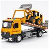 LTFIOON Camioncino Giocattolo,Carroattrezzi Giocattolo,Camioncino in Metallo con Luci Suoni,Trasportatore di Salvataggio per Bambini,Regali di Compleanno,Natale e Carnevale per Bambini 3 4 5 6 7 Anni