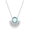 Swarovski Pendente Idyllia, Conchiglia, Blu, Placcato rodio