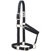 Weaver Equine Weaver Leather Cavezza in nylon per cavalli, imbottita e regolabile, con moschettone per mento e gola e parti metalliche placcate ottone, adatta per addestramento