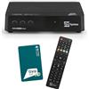 Tele System Decoder Satellitare TS9018HEVC Tivùsat HD Classic: Accesso a Oltre 70 Canali HD Gratuiti, Aggiornamento Automatico Canali - Smartcard Inclusa
