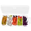 TopHomer Kit di 20 esche da pesca con coda riccia, ganci per verme, esche in plastica morbida, attrezzatura silicone per pesce gatto, pesce persico, luccio, acqua salata e acqua dolce
