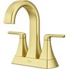 Rubinetto per lavabo a 3 fori in ottone con cristalli Swarovski