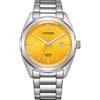 Citizen Orologio analogico da uomo con quadrante giallo