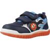 Geox B Lightyloo Boy, Scarpe da Ginnastica Bimbo 0-24, Nero/Rosso, 24 EU