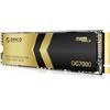 ORICO OG7000 1TB NVMe SSD, PCIe Gen4 M.2 SSD, fino a 6600MB/s, Soluzione Termica a Grafene, Ideale per la Post-produzione 4K, Rendering 3D, Creazione di Contenuti,_compatibile con PS5 e PC