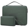 HYZUO 13,3-14 Pollici Custodia Rigida PC Portatile Borsa per MacBook Pro 14 M4/M3/M2/M1, MacBook Pro/Air 13, Dell Pro 13/14 Premium, 13,8-13,5 Surface Laptop, HP Spectre X360 13/14, Verde Muschio