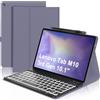 WINCHKING Tastiera con Custodia per Lenovo Tab M10 3rd Gen 10.1, 7 generi di retroilluminazione, Tastiera Italiano Slim Bluetooth Rimovibile per Lenovo Tab M10 3rd Gen TB-328FU/TB-328XU, Viola lavanda