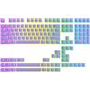 Ranked Pudding v2 Tasti PBT | 145 Layout ANSI US e ISO traslucido a Double Shot | Profilo OEM per Tastiera da Gioco Meccanica RGB (Lavanda)