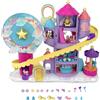 Polly Pocket - Playset Lunapark dell'Arcobaleno con Micro Bambole Polly e Shani, 2 Unicorni e Tanti Accessori a Sorpresa, Giocattolo per Bambini 4+Anni, HBT13, Imballaggio Sostenibile