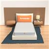 miasuite i sogni italiani MATERASSO SINGOLO MEMORY FOAM MISURA 90X200 ALTEZZA 22 cm ORTOPEDICO RIVESTIMENTO IN COTTON MODELLO EASY