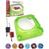 DEZAWRTY Grande X Stadium Arena Set - 6 trottole, 2 lanciatori e 1 Xtreme con X-Celeration Rail, arena da combattimento per bambini dai 6 anni in su, giocattolo da combattimento per ragazzi, bianco