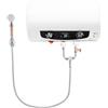 TESUGN Caldaia elettrica da 50 l, 220 V, 2000 W, dispositivo di fissaggio a parete orizzontale, con rubinetto, soffione doccia, 3 tubi