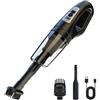 Homirty Aspirabriciole Senza Fili, 2 in 1 5000PA Aspirapolvere Portatile Mini ,USB Auto Aspirapolvere Alta Potenza Aspirazione, con Filtraggio HEPA,Pulizia per Capelli, Auto, Casa, Ufficio, Cucina -Nero