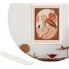 ZOWZOW Bordatura adesiva 10 m x 6,4 mm, profilo in PVC impermeabile per muri, finestre, specchi, mobili, piastrelle - Bianco decorazione fai-da-te