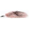 BONDAGERIE® Coda con plug anale, colore rosa con sfumature, plug in metallo Dimensione: S