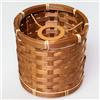 Osasy Paralume rotondo in rattan bohémien, paralume per lampada da tavolo, lampada da appendere e da terra, per tutti gli interni, diametro 16 cm (1, cesto marrone boho)