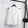 Estivo Corto Canotta Sottile Donna Gilet Maglia Cardigan Solido Casual Ufficio
